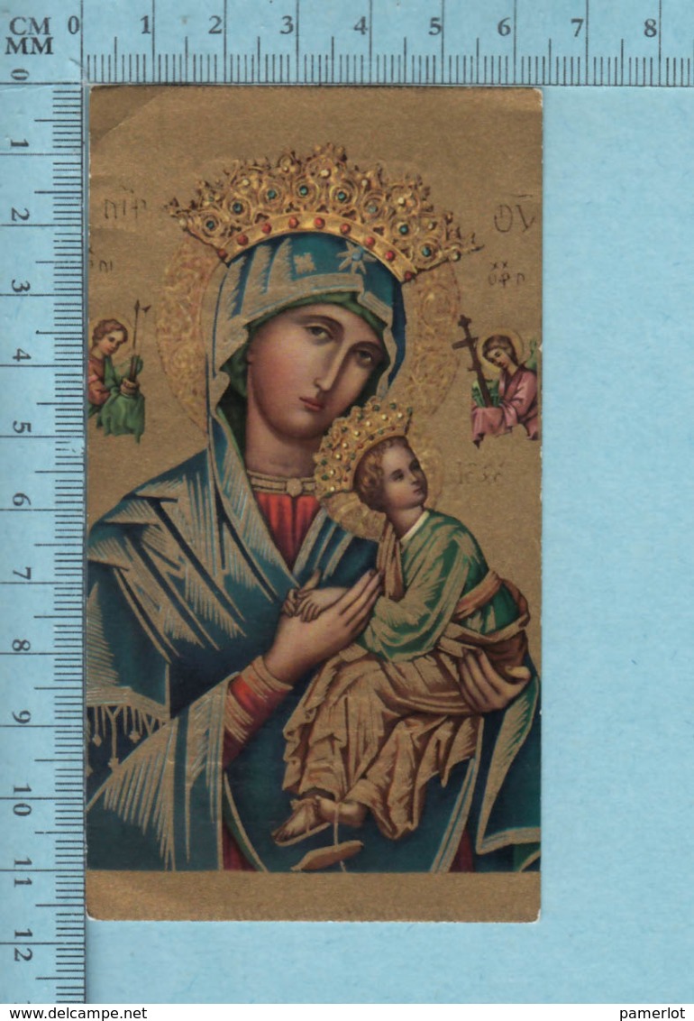 Quarta Roma - Gold Print, Icone De Marie Avec Jesus, Image Pieuse, Religieuse, Holy Card, Santini - Images Religieuses