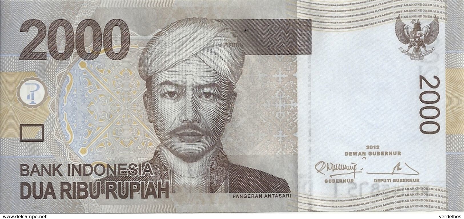 INDONESIE 2000 RUPIAH 2012 UNC  P 148 C - Indonésie