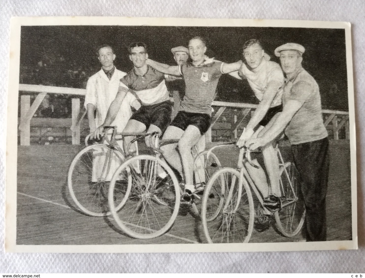 Foto Cromo Olimpiada De Los Ángeles. 1932. Nº 176. Ciclismo Pista, Egmond, Holanda, Louis Chaillot, Francia, Eruno Pelli - Tarjetas