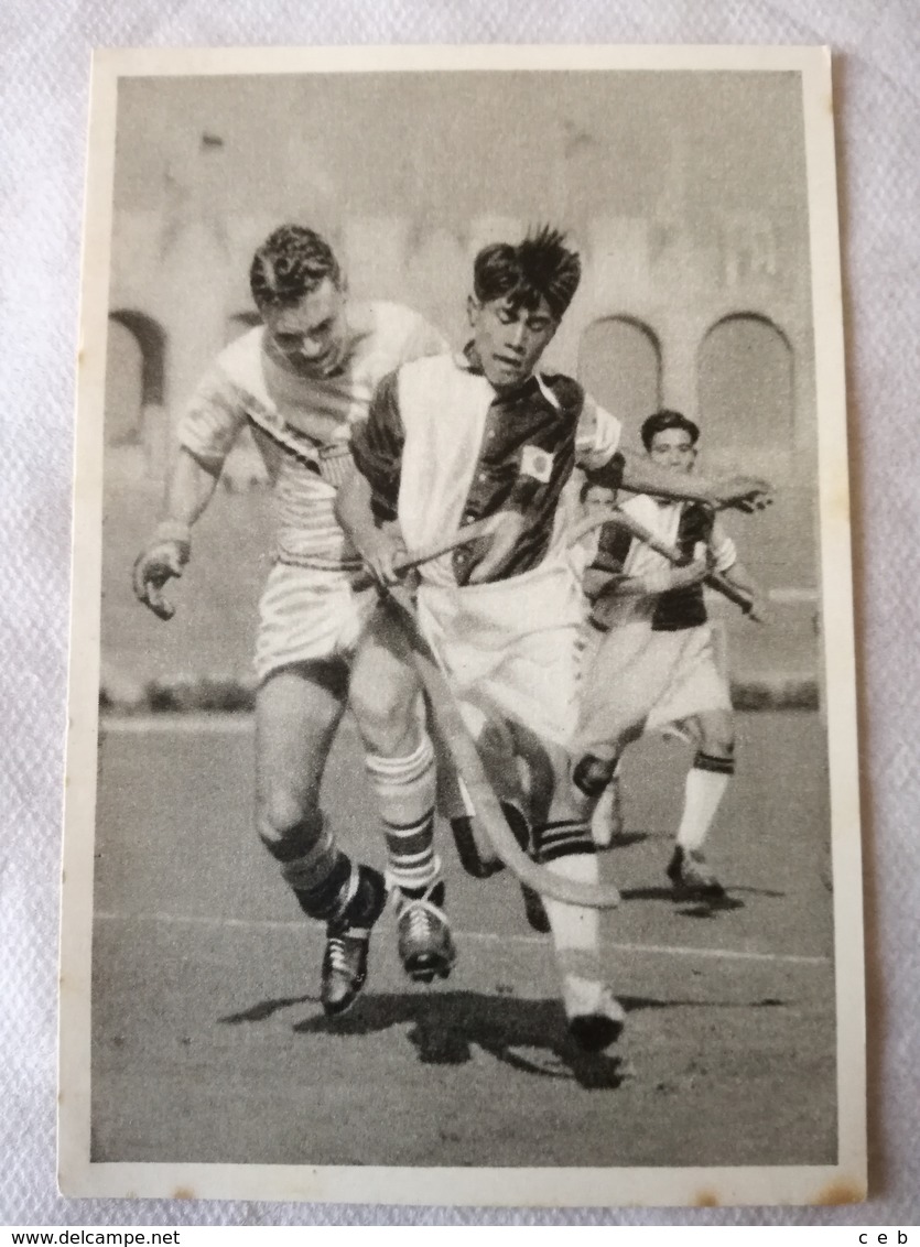 Foto Cromo Olimpiada De Los Ángeles. 1932. Nº 179. Hockey Hierba, USA - Japón. Hecho En 1936 Para Olimpiada De Berlín - Tarjetas