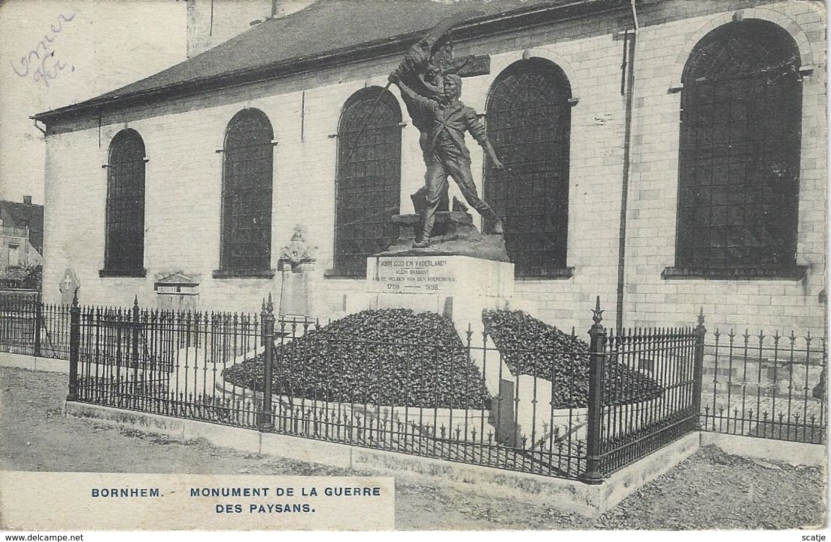 Bornhem.   -   Monument De La Guerre  Des Paysans.   -   1902   Naar   Koekelberg - Bornem