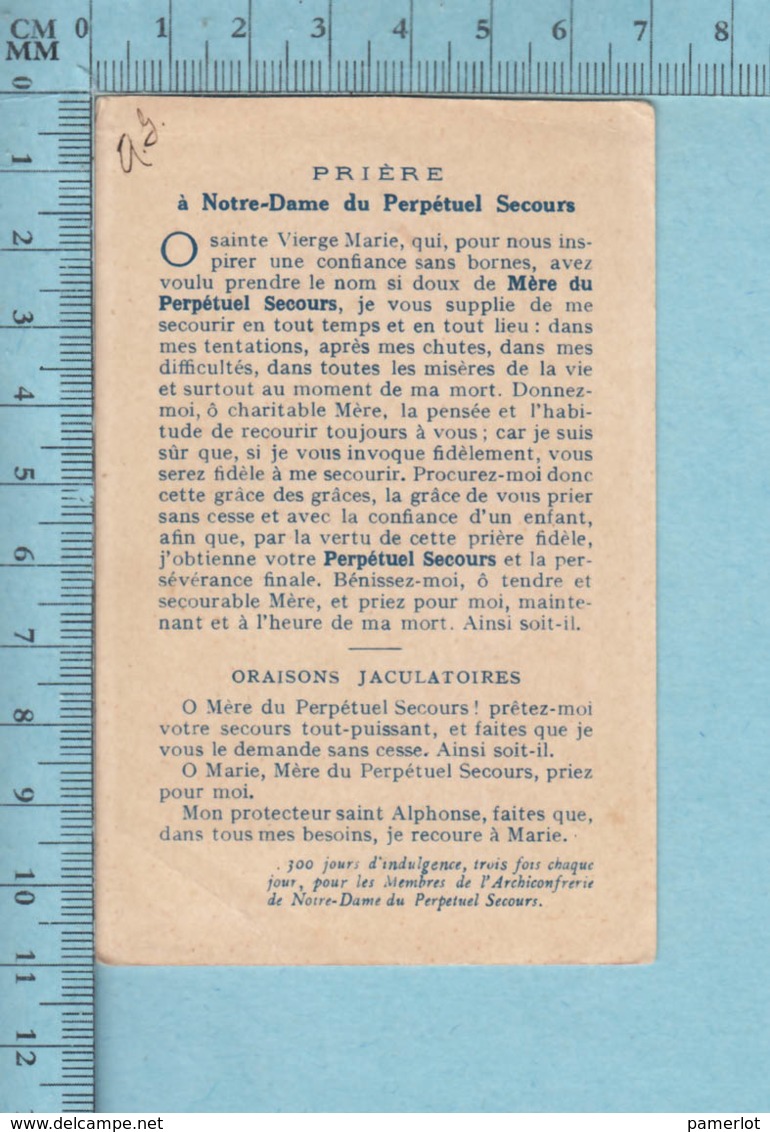 Le Henaff - Gold Print,Notre Dame Du Perpétuel Secours "Image Miraculeuse", Image Pieuse, Religieuse, Holy Card, Santini - Images Religieuses