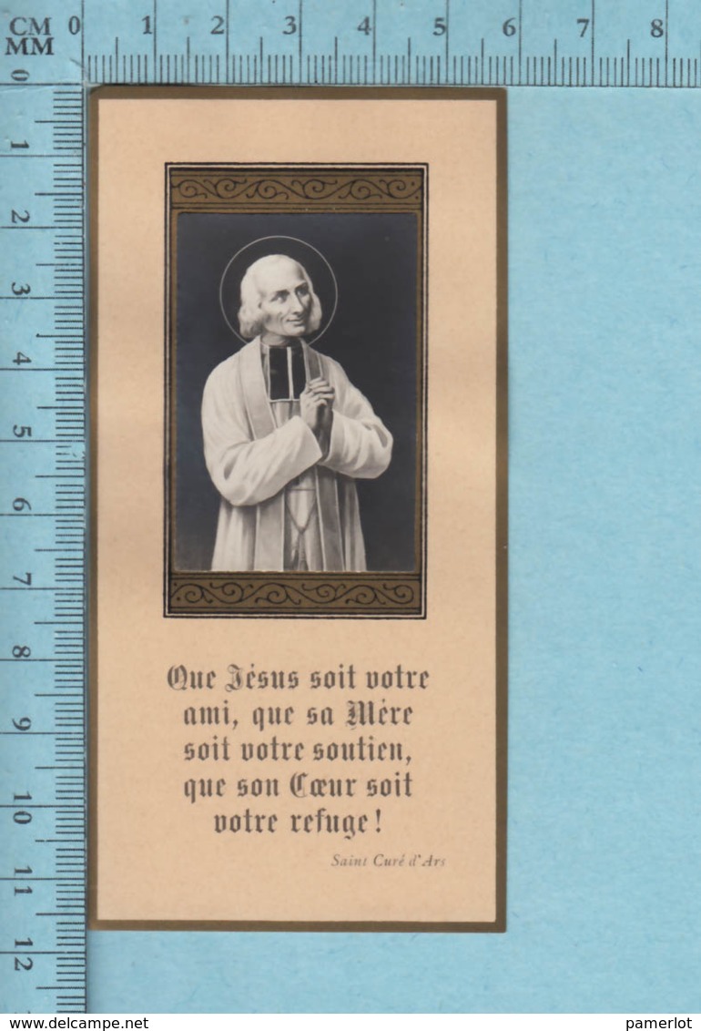 Bouasse  - Gold Print, Saint Curé D'Ars, Photo Sur Image -  Image Pieuse, Religieuse, Holy Card, Santini - Images Religieuses