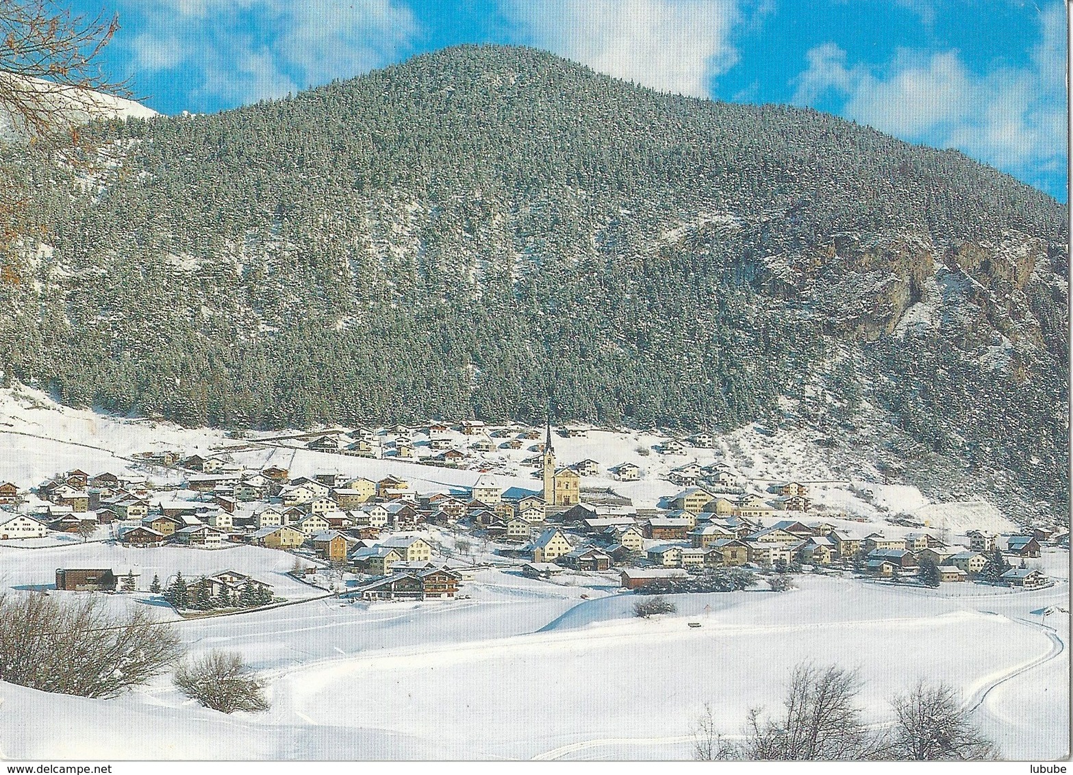 Alvaneu Dorf - Winteransicht               Ca. 1990 - Alvaneu