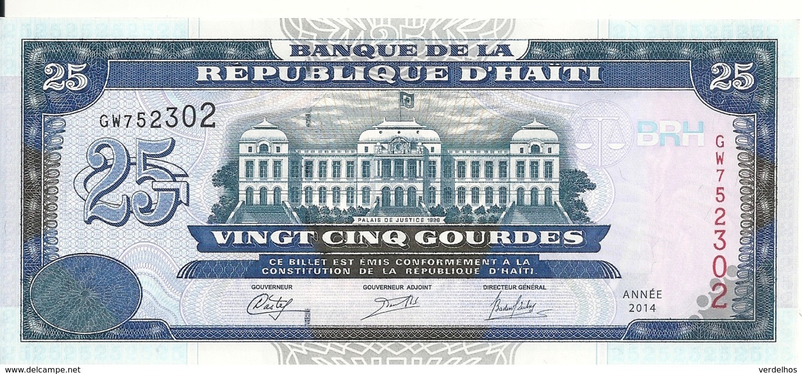 HAITI  25 GOURDES  2014 UNC P 266 - Haïti