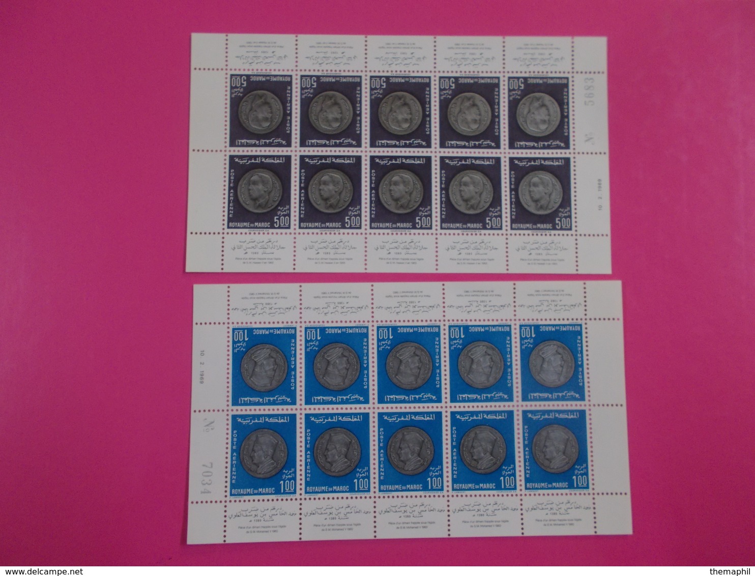 Lot N° 68  MAROC Neufs ** Un Lot De Plus De 50 Mini Feuillets .. No Paypal - Collections (en Albums)