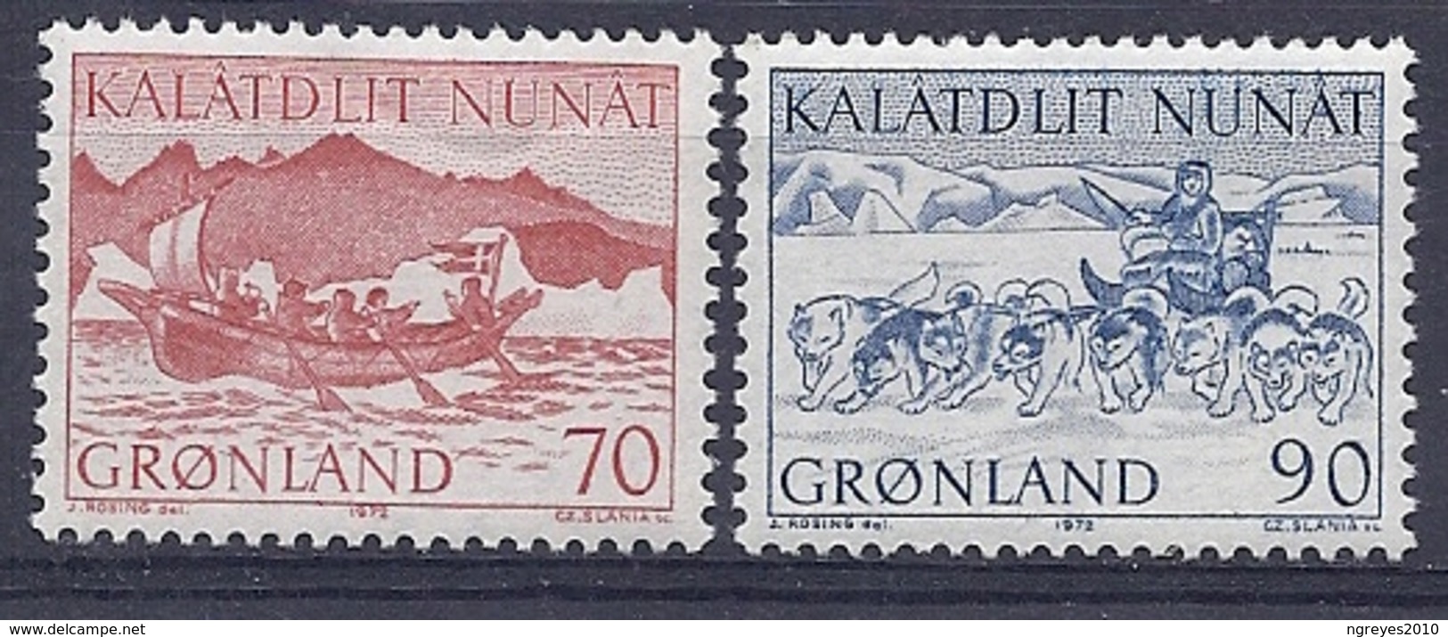 180031070  GROENLANDIA..  YVERT  Nº   67/8  **/MNH - Nuevos