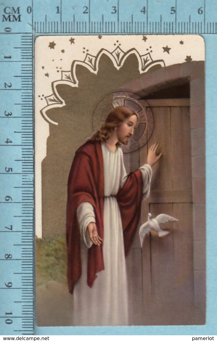 KCGO 27/54 Germany - Gold Print, Jesus Colombe Porte -  Image Pieuse, Religieuse, Holy Card, Santini - Images Religieuses