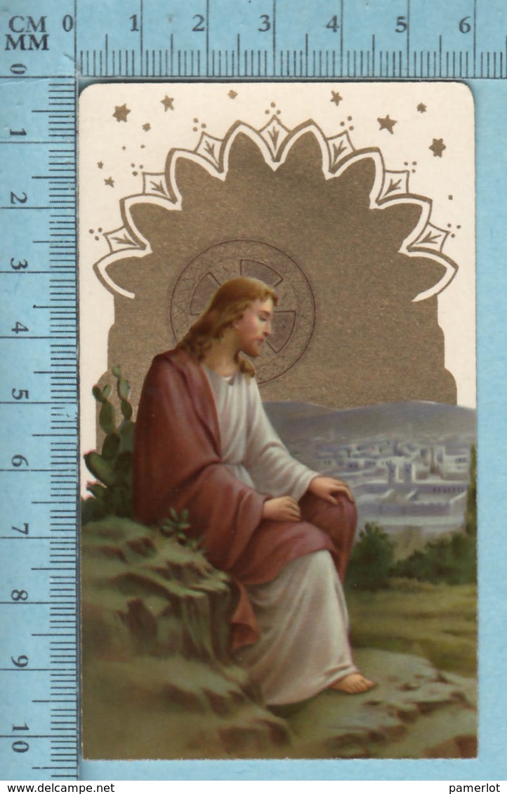 KCGO 27/56 Germany - Gold Print, Jésus Regardant Jérusalem -  Image Pieuse, Religieuse, Holy Card, Santini - Images Religieuses