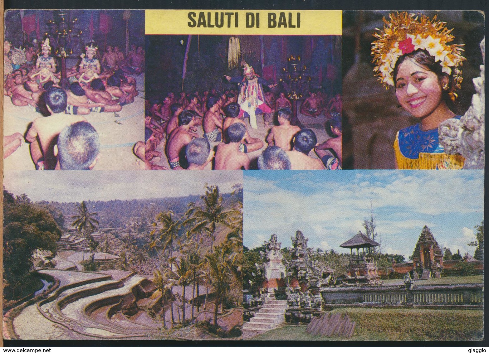 °°° 13065 - INDONESIA - SALUTI DI BALI - 1982 With Stamps °°° - Indonesia