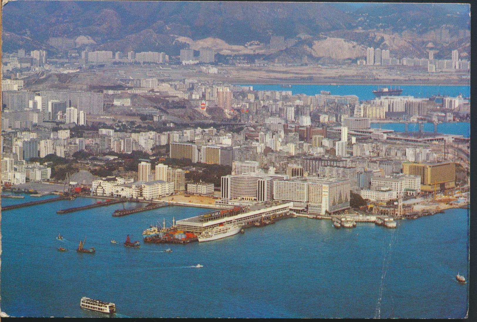 °°° 13067 - HONG KONG - PANORAMIC VIEW OF KOWLOON PENINSULA - 1978 With Stamps °°° - Cina (Hong Kong)