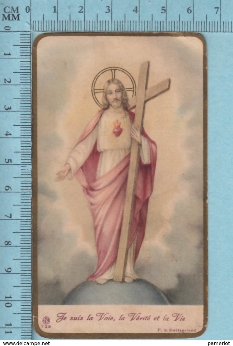 Switzland KCO 728 - Gold Print, Le Roi Du Monde Tenant Sa Croix -  Image Pieuse, Religieuse, Holy Card, Santini - Images Religieuses