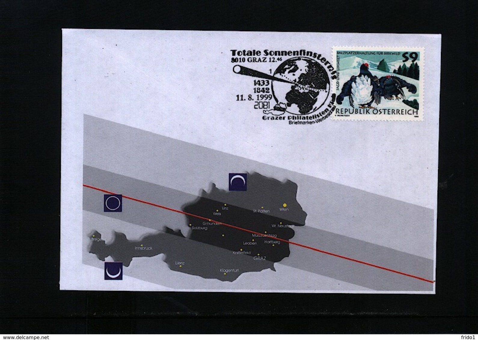 Austria / Oesterreich 1999 Solar Eclipse Interesting Cover - Astronomùia