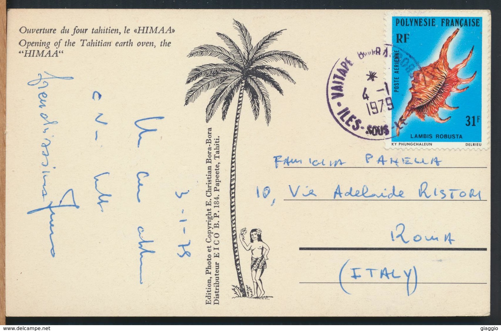 °°° 13076 - POLYNESIE FRANCAISE - HIMAA - 1979 With Stamps °°° - Polinesia Francese