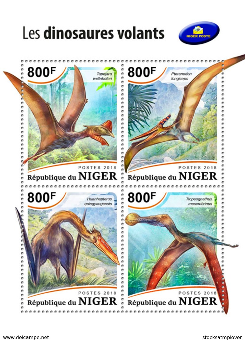 Niger 2018   Flying Dinosaurs      S201812 - Niger (1960-...)