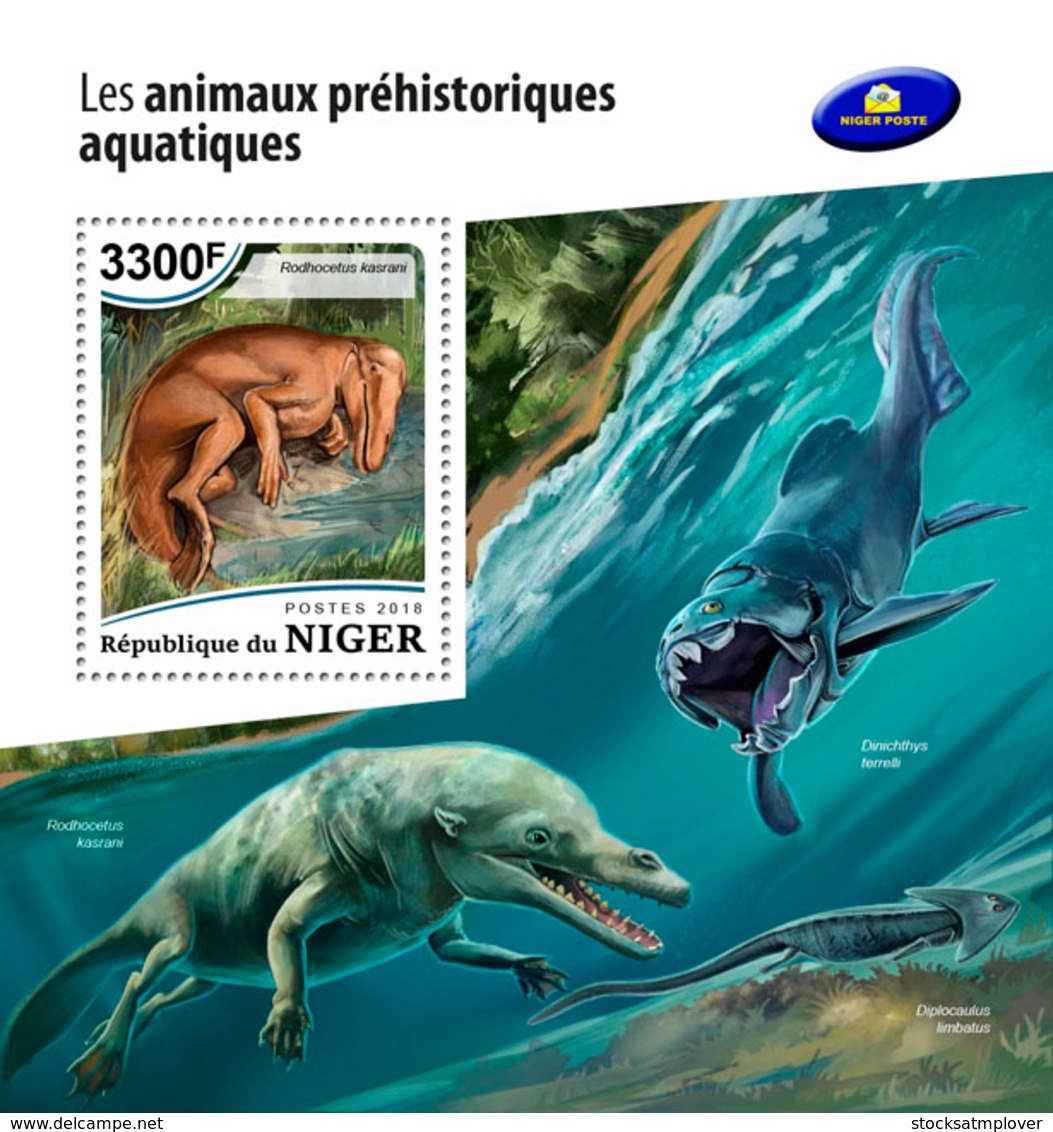 Niger 2018     Prehistoric Water Animals    S201812 - Niger (1960-...)