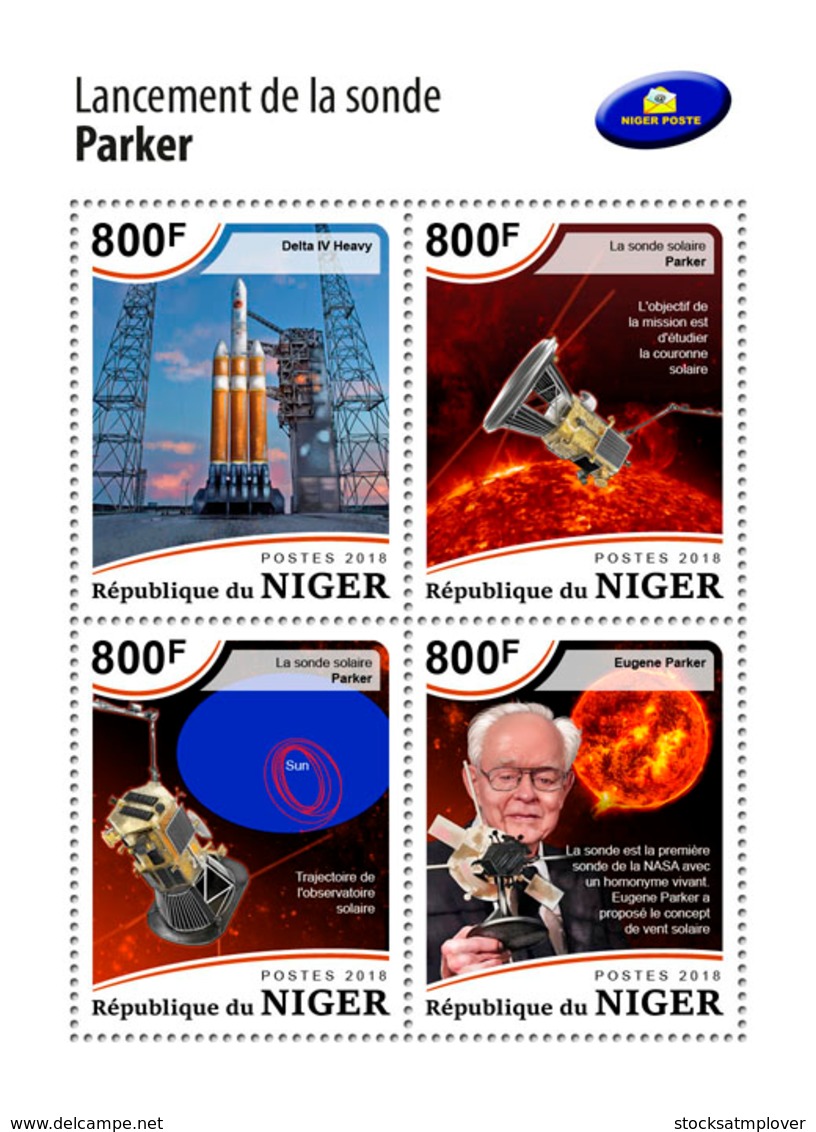 Niger 2018    The Launch Of Parker Solar Probe, Space    S201812 - Niger (1960-...)