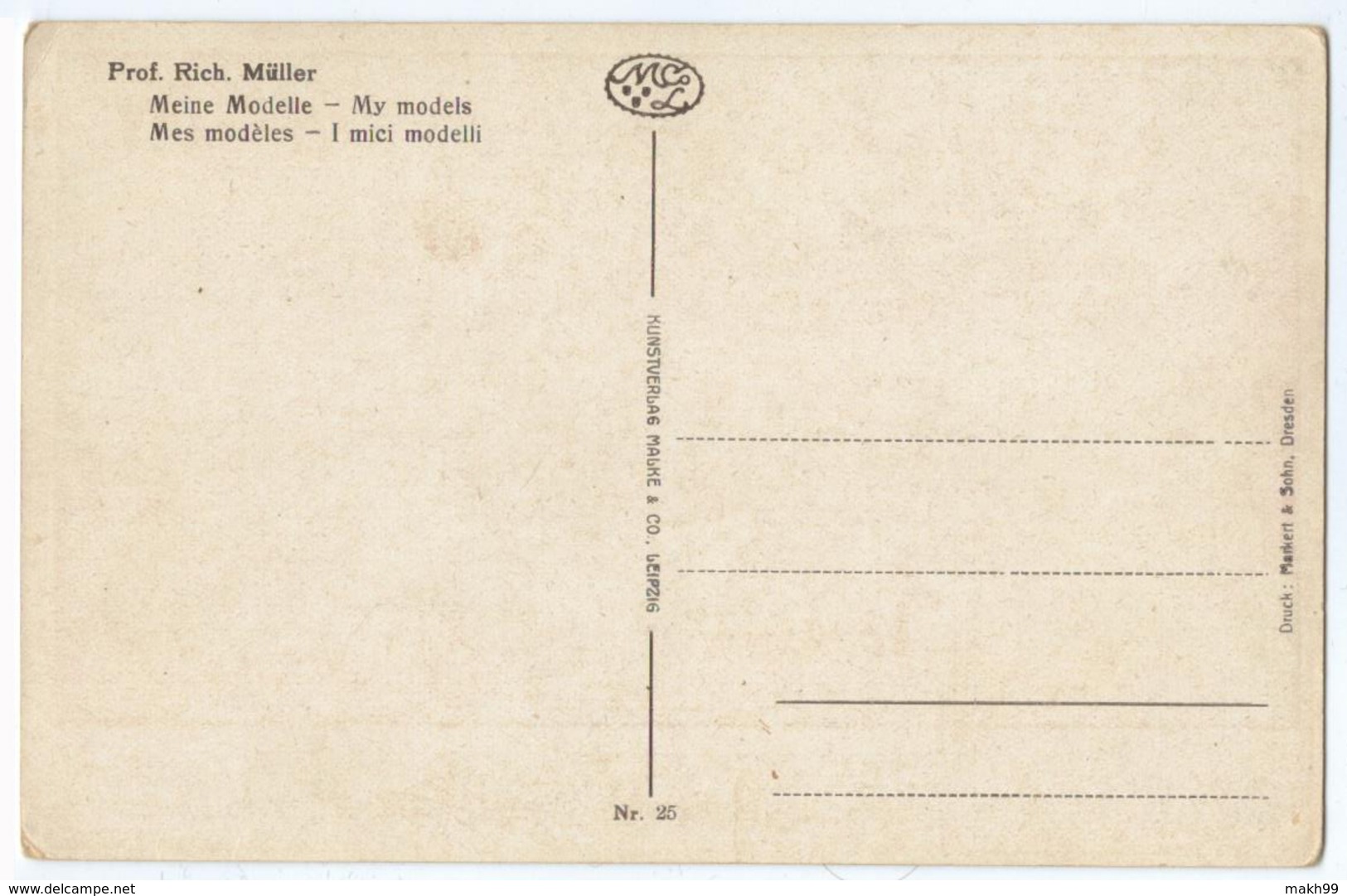 Richard Muller. - My Models ( Meine Modelle ) - Mueller, Richard