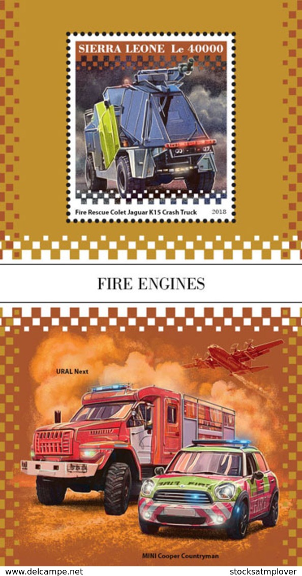 Sierra Leone   2018  Fire Engines  S201812 - Sierra Leone (1961-...)