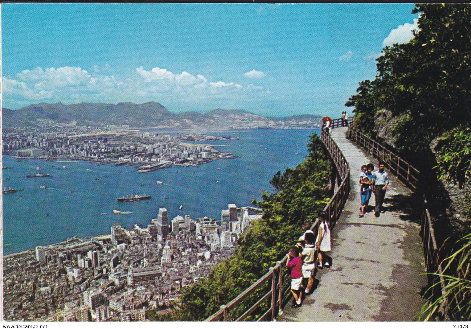 CHINE--HONG KONG--bird's Eye View Of Hong Kong- Central Area And Kowloon Peninsula-voir 2 Scans - Cina (Hong Kong)