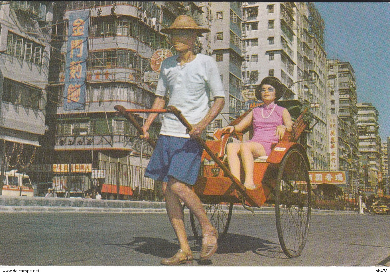 CHINE--HONG KONG--rickshaw In Hong Kong---voir 2 Scans - China (Hongkong)