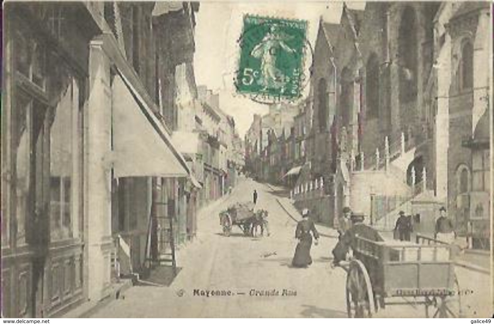 6444 CPA Mayenne - Grande Rue - Mayenne