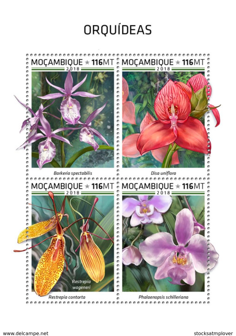 Mozambique  2018   Orchids    S201812 - Mozambique