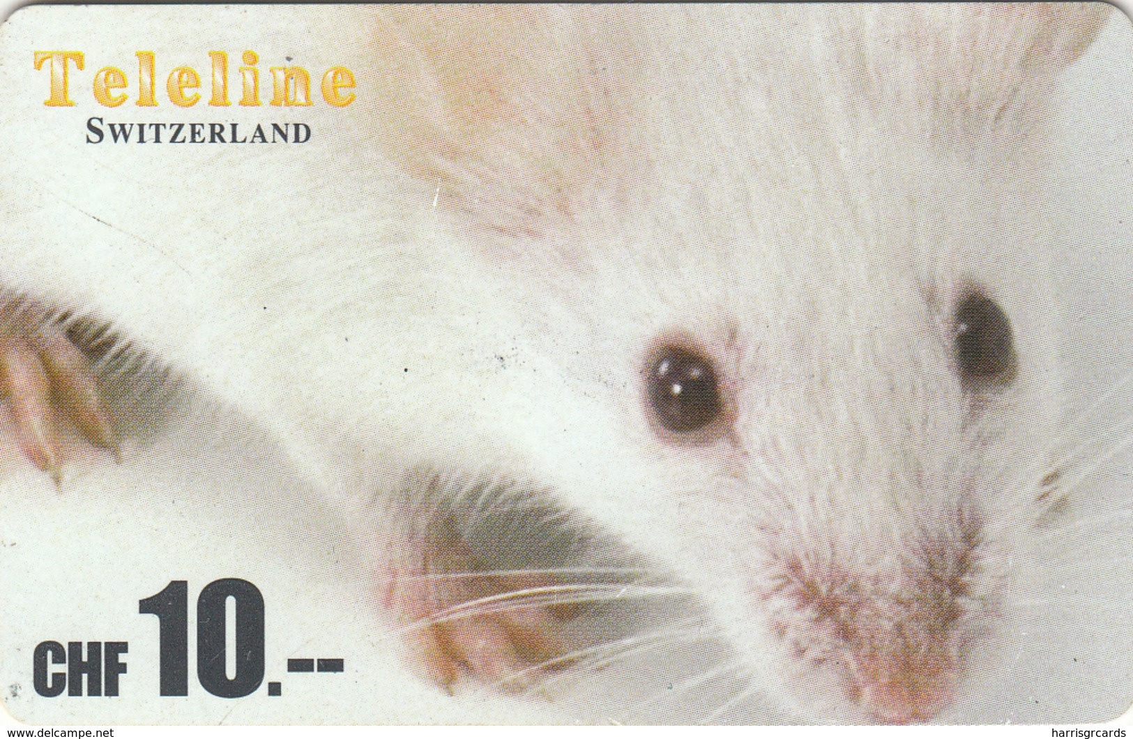 SWITZERLAND - Mouse , Teleline Prepaid Card Fr.10, Used - Schweiz