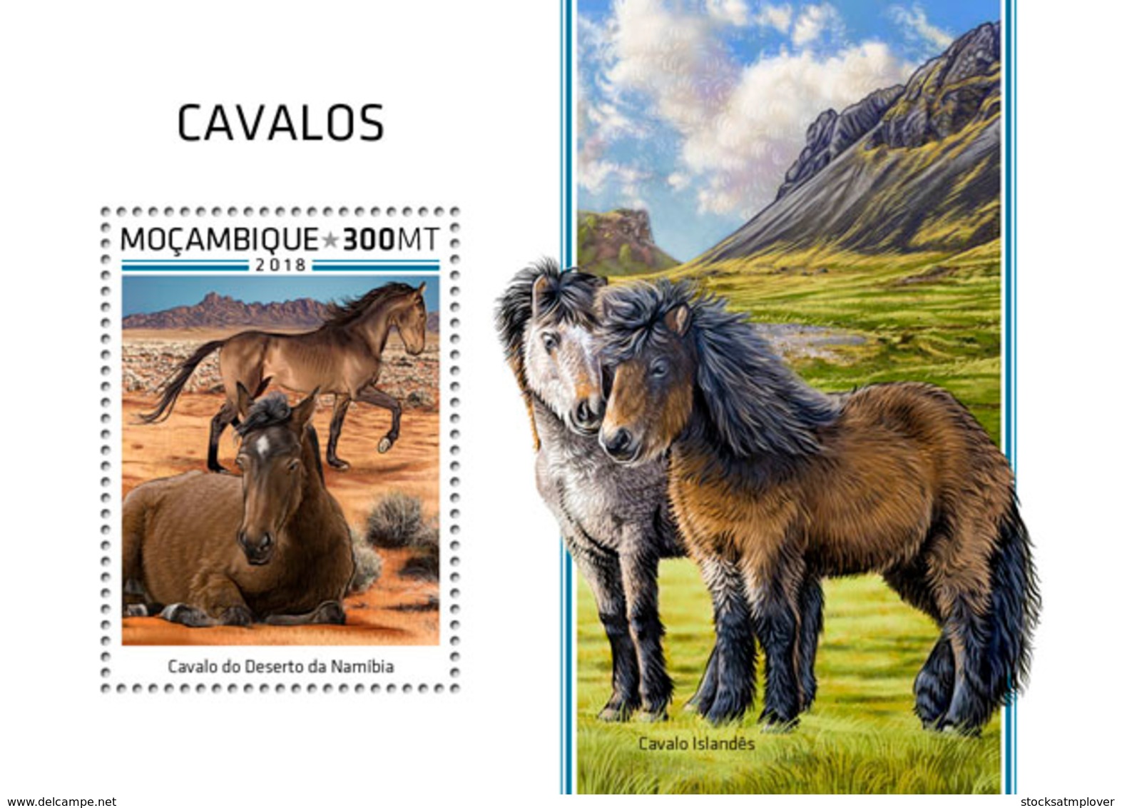 Mozambique  2018   Horses Fauna     S201812 - Mozambique