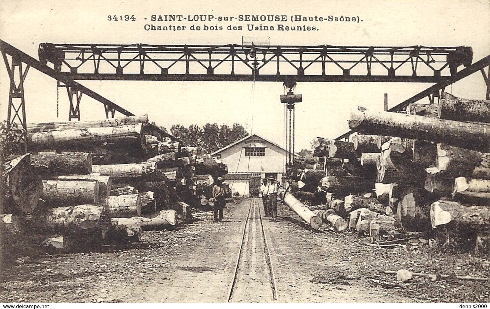 34194 -SAINT-LOUP-sur-SEMOUSE - Chantier De Bois Des Usines Réunies -ed. C.L.B. - Autres & Non Classés