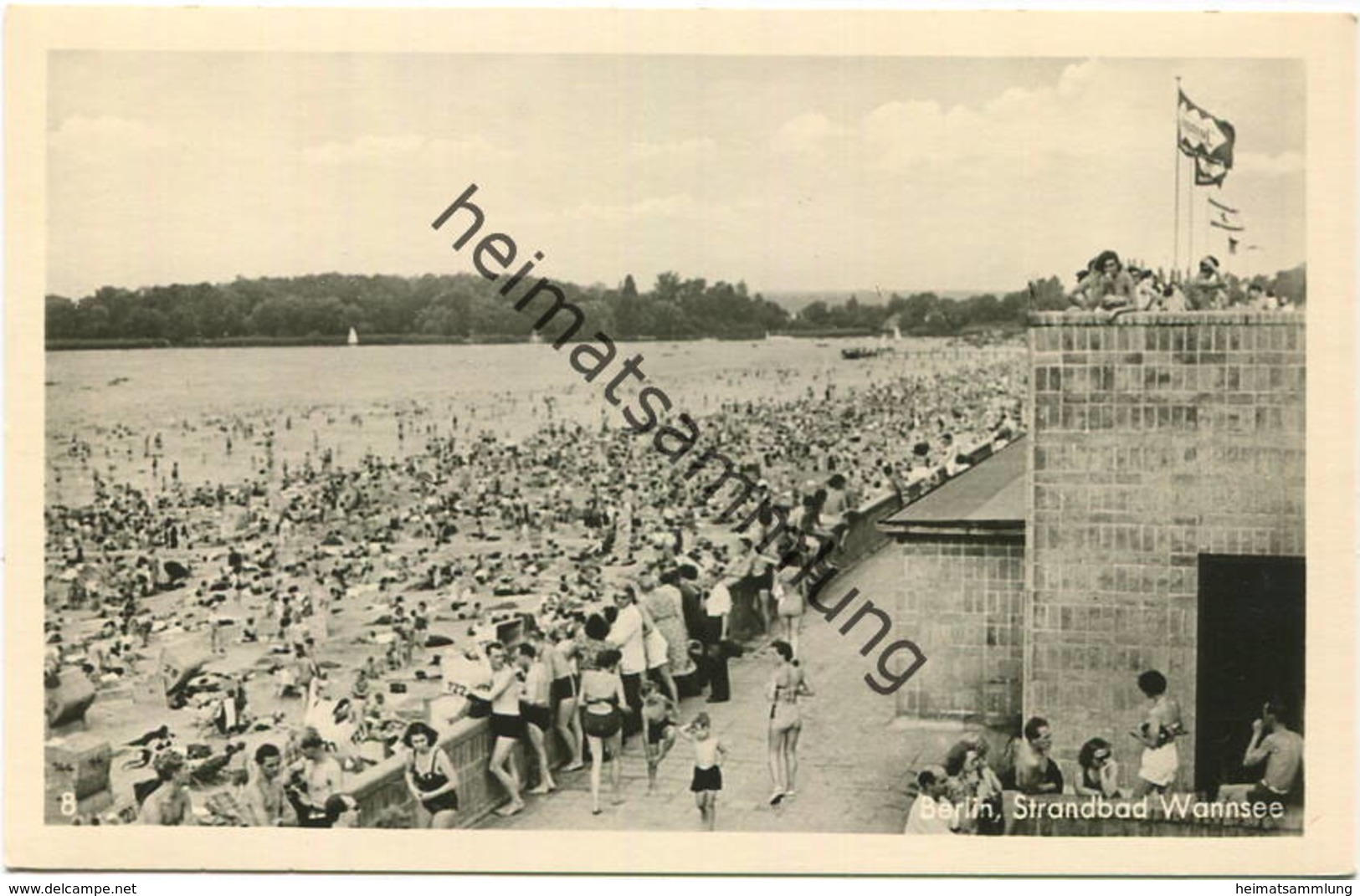 Berlin - Strandbad Wannsee - Foto-AK 1952 - Verlag Hans Steffen Berlin - Wannsee