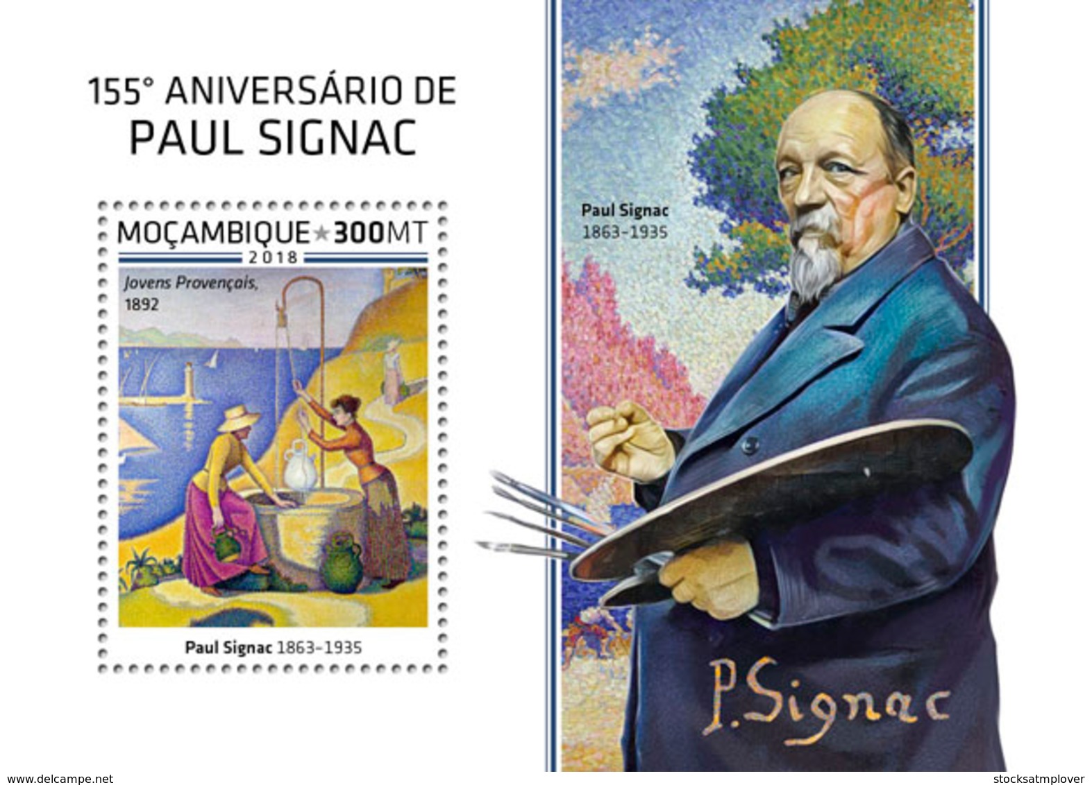 Mozambique  2018   Paul Signac Paintings     S201812 - Mozambique