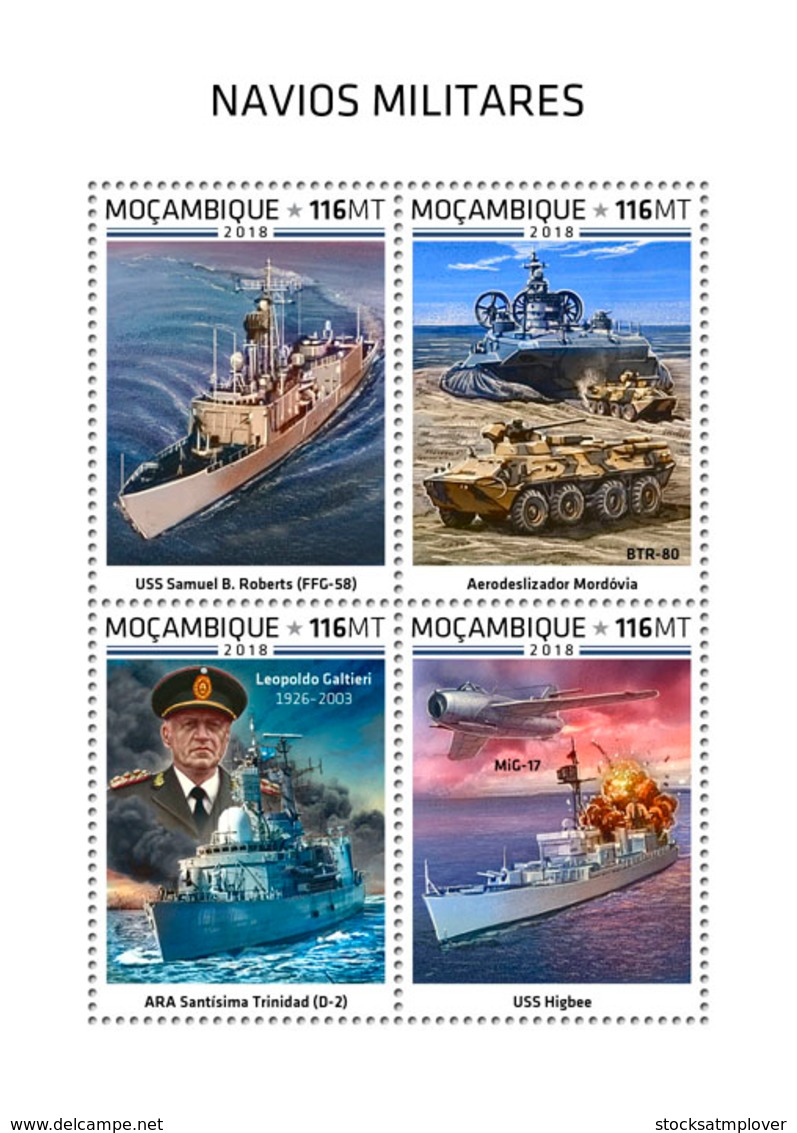 Mozambique  2018   Military Ships     S201812 - Mozambique