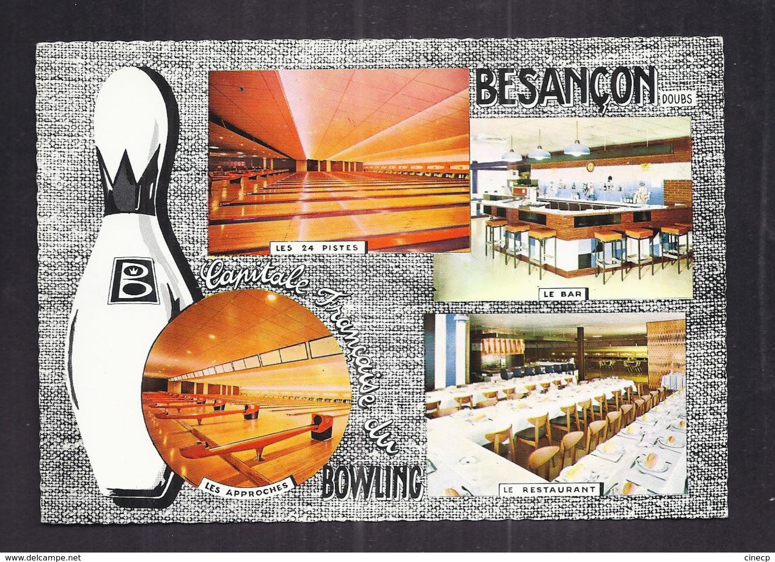 CPSM 25 - BESANCON - Besançon - BOWLING BRUNSWICK - TB CP Multivue Dont 24 Pistes , Bar , Restaurant , Les Approches - Boliche