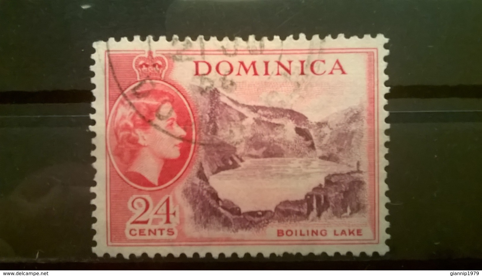 FRANCOBOLLI STAMPS DOMINICA 1954 USED SERIE QUEEN ELIZABETH II REGINA ELISABETTA II - Dominica (1978-...)