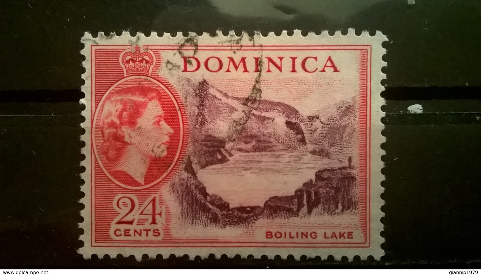 FRANCOBOLLI STAMPS DOMINICA 1954 USED SERIE QUEEN ELIZABETH II REGINA ELISABETTA II - Dominica (1978-...)