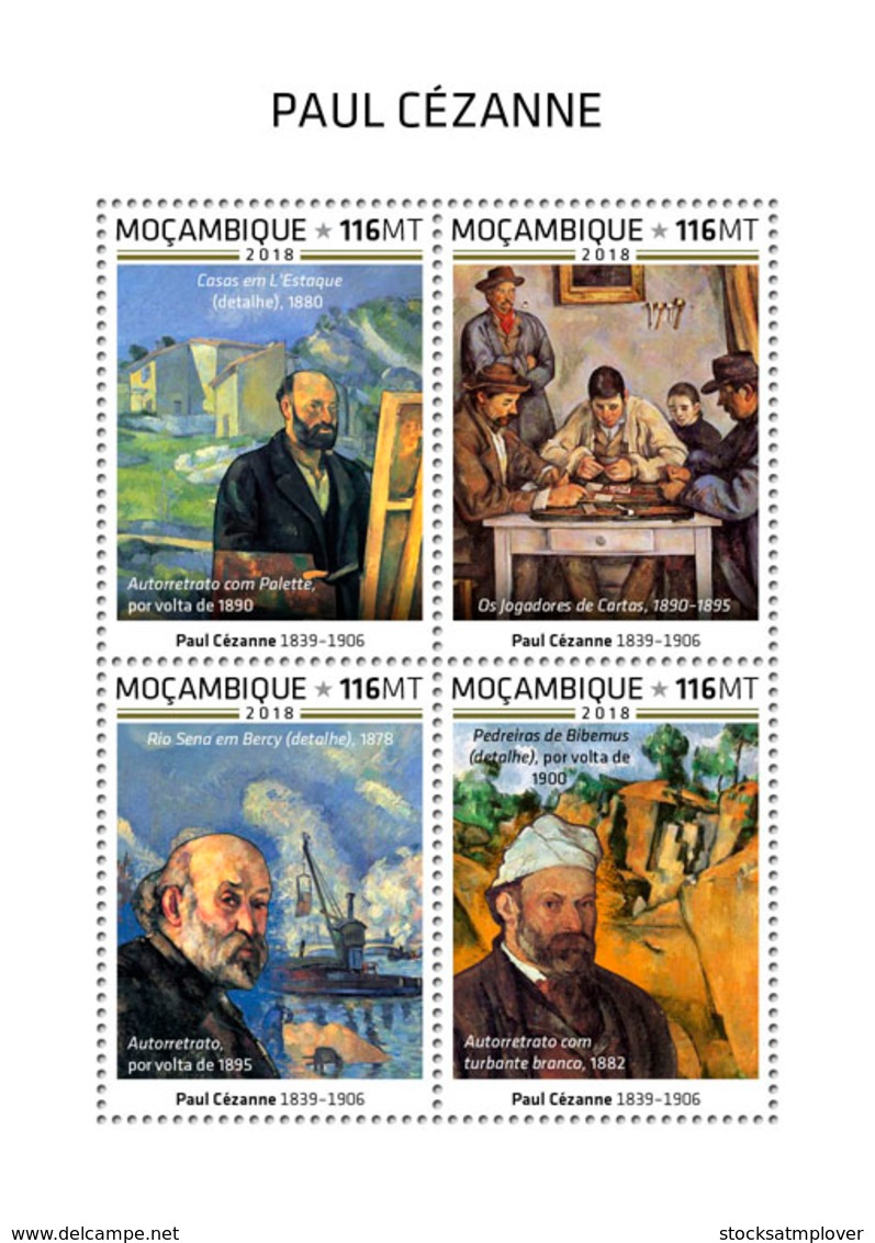 Mozambique  2018   Paul Cezanne   Paintings   S201812 - Mozambique