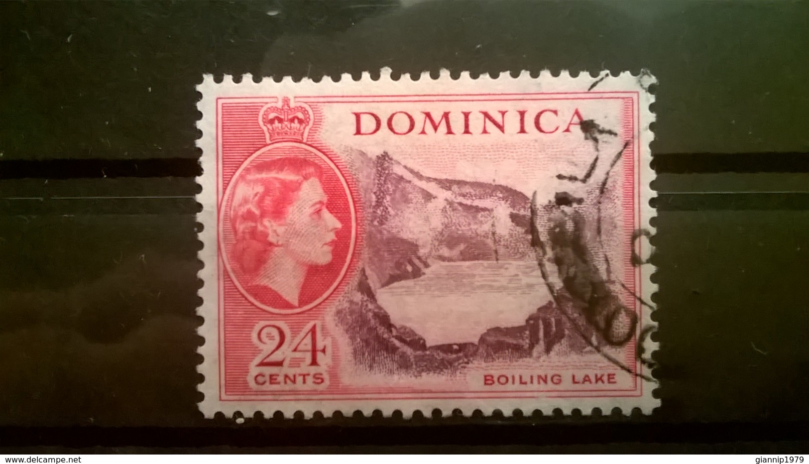 FRANCOBOLLI STAMPS DOMINICA 1954 USED SERIE QUEEN ELIZABETH II REGINA ELISABETTA II - Dominica (1978-...)