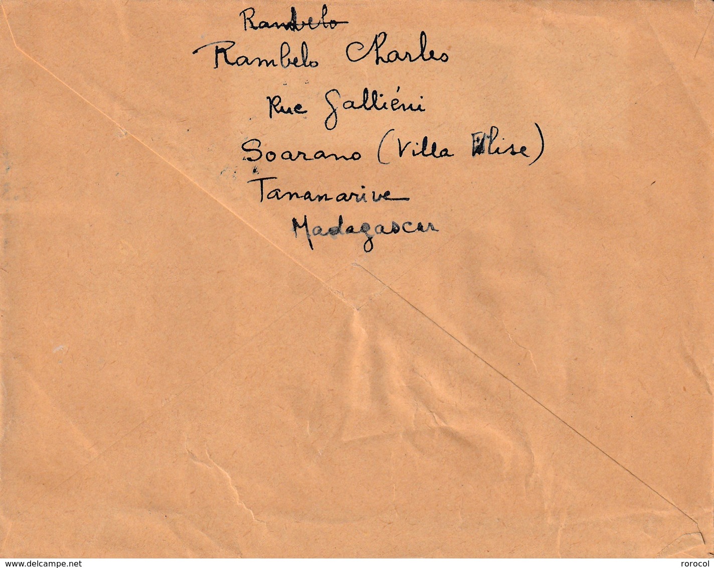 MADAGASCAR Lettre 1923 TANANARIVE R.P. - Lettres & Documents