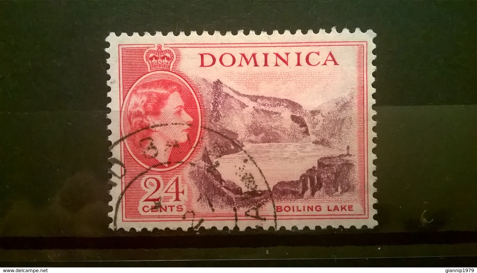 FRANCOBOLLI STAMPS DOMINICA 1954 USED SERIE QUEEN ELIZABETH II REGINA ELISABETTA II - Dominica (1978-...)