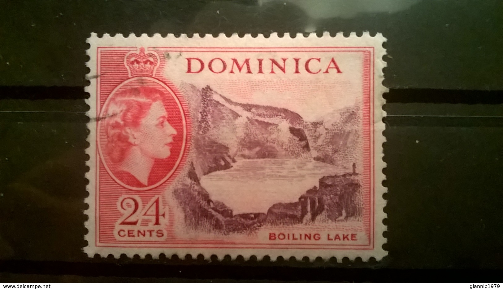 FRANCOBOLLI STAMPS DOMINICA 1954 USED SERIE QUEEN ELIZABETH II REGINA ELISABETTA II - Dominica (1978-...)