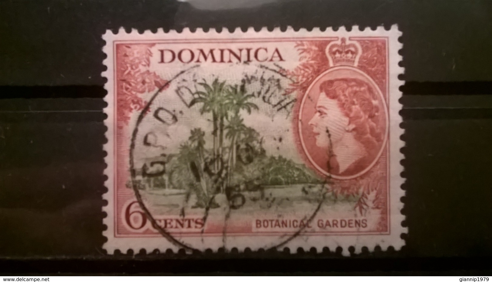 FRANCOBOLLI STAMPS DOMINICA 1954 USED SERIE QUEEN ELIZABETH II REGINA ELISABETTA II - Dominica (1978-...)