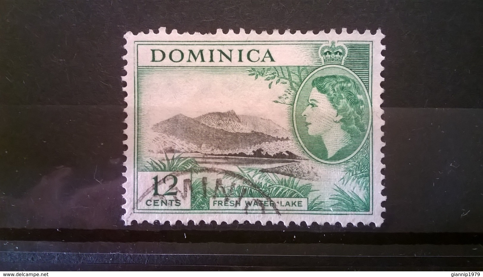 FRANCOBOLLI STAMPS DOMINICA 1954 USED SERIE QUEEN ELIZABETH II REGINA ELISABETTA II - Dominica (1978-...)