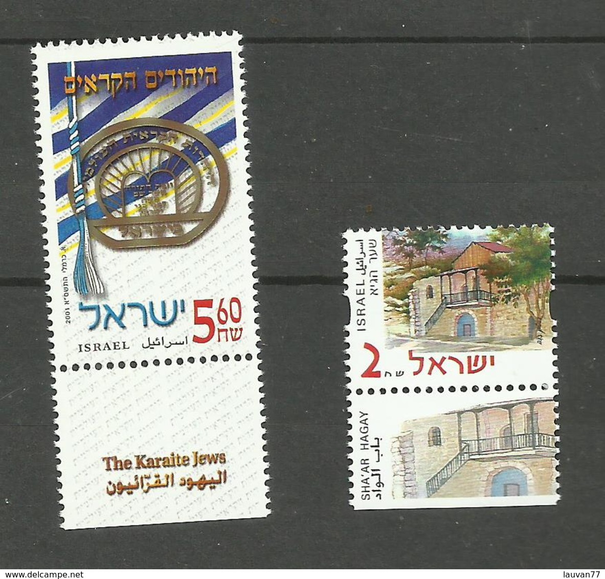 Israël N°1557, 1558 Neufs** Cote 7 Euros - Neufs (avec Tabs)