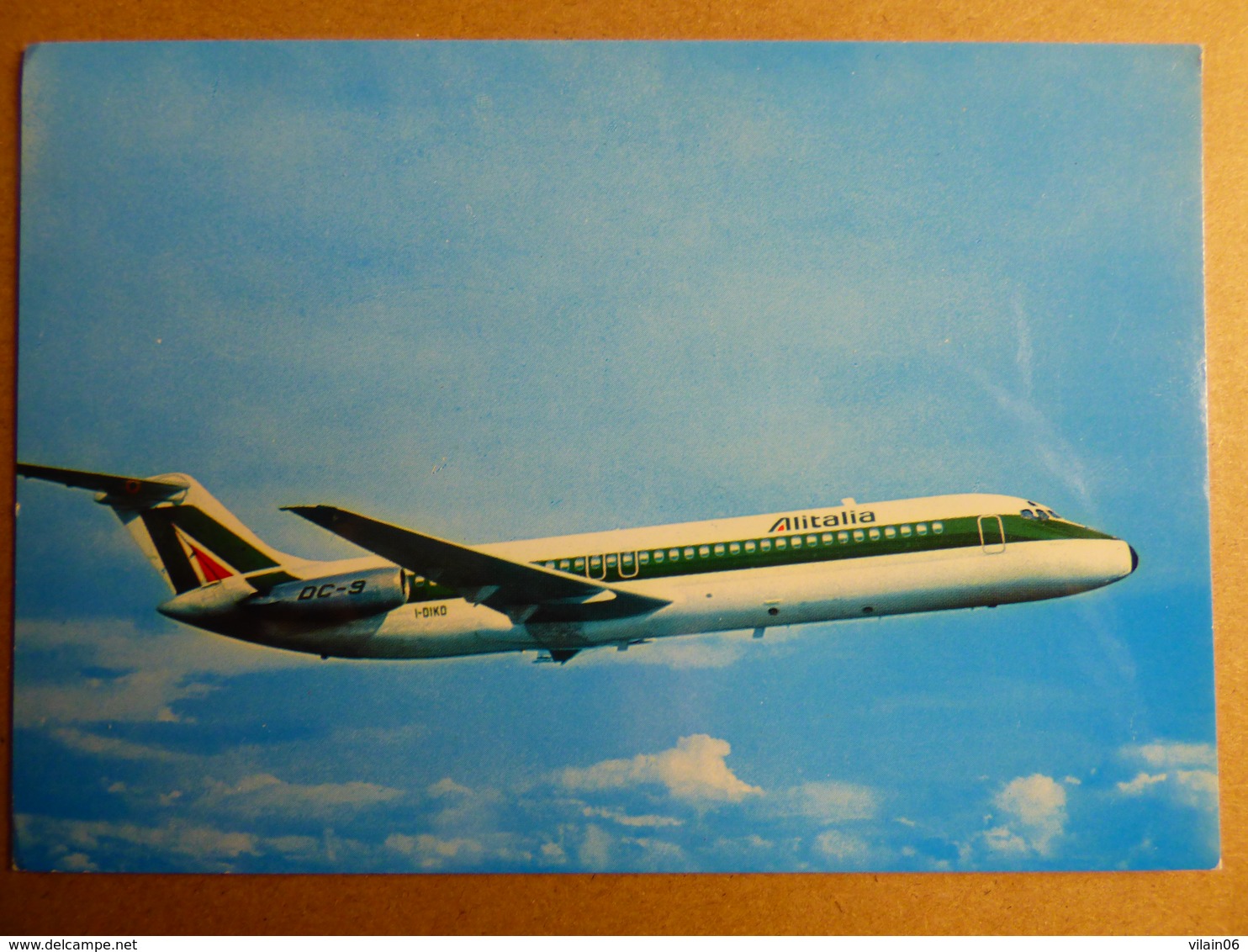 AIRLINE ISSUE / CARTE COMPAGNIE       ALITALIA   DC 9 - 1946-....: Era Moderna