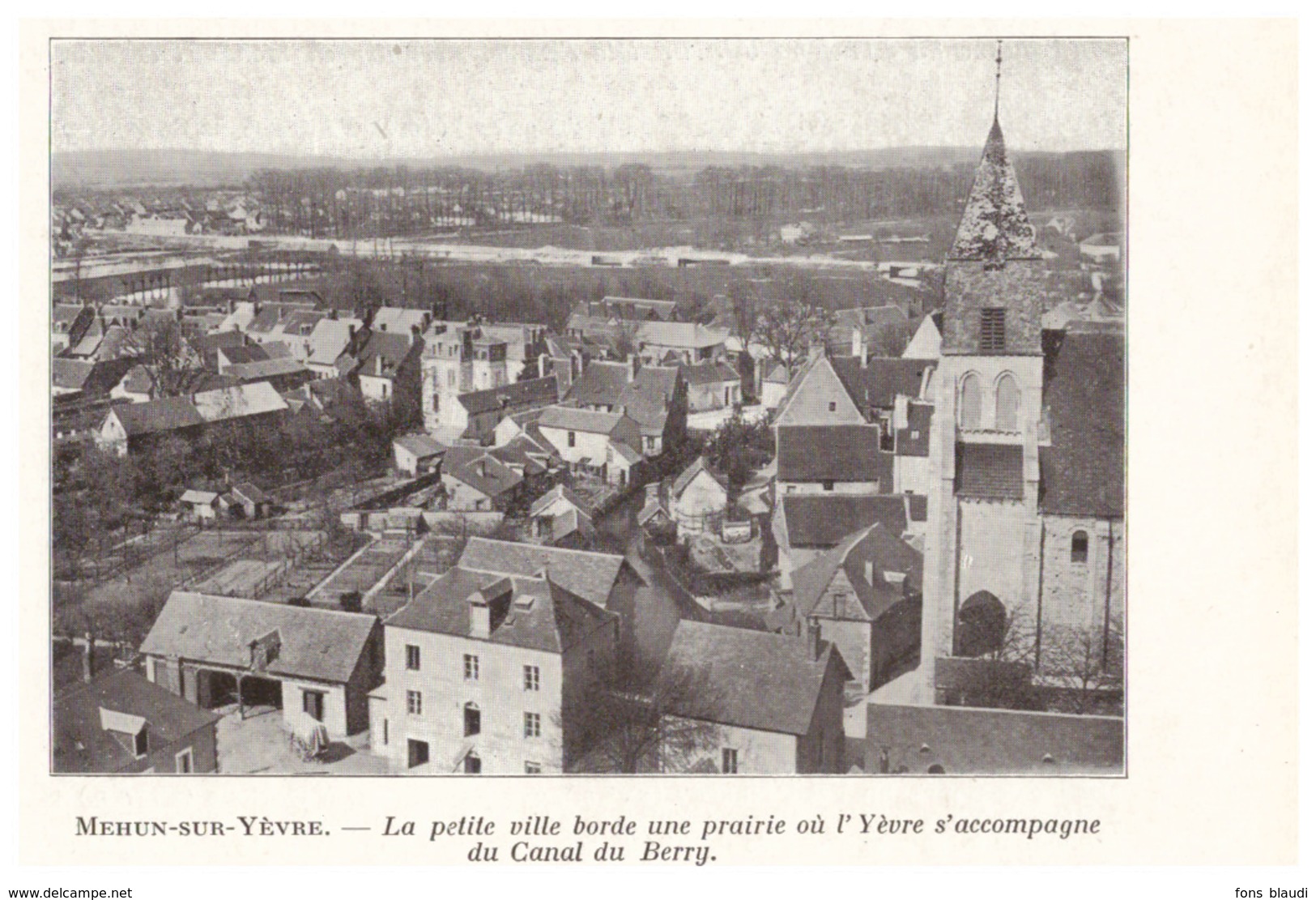 1924 - Iconographie - Mehun-sur-Yèvre (Cher) - Vue Générale - FRANCO DE PORT - Non Classés