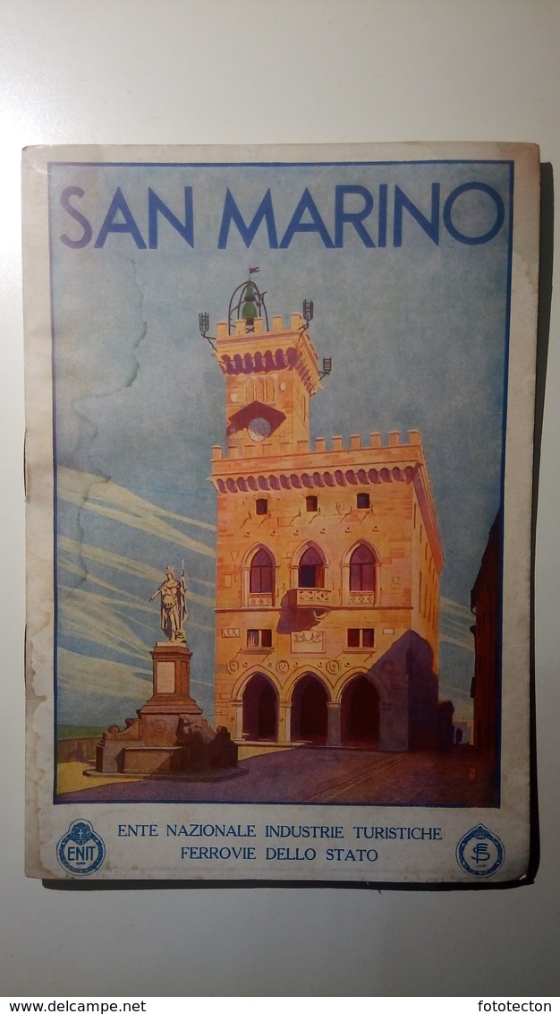 ENIT - Mappa, Cartina Geografica - Map - San Marino - Dépliant, Brochure - Anni '30 - Dépliants Turistici