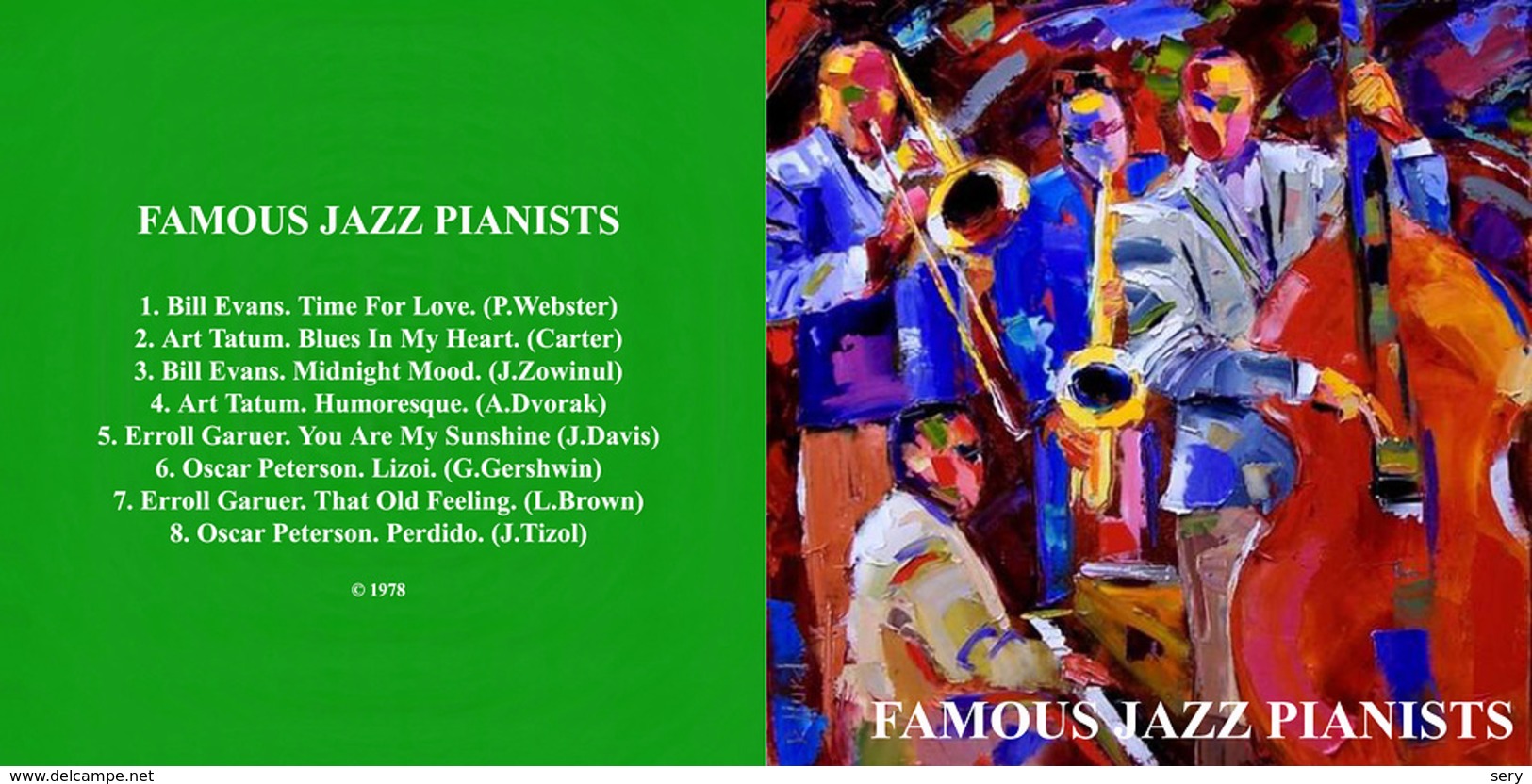 Superlimited Edition CD FAMOUS JAZZ PIANISTS. - Jazz