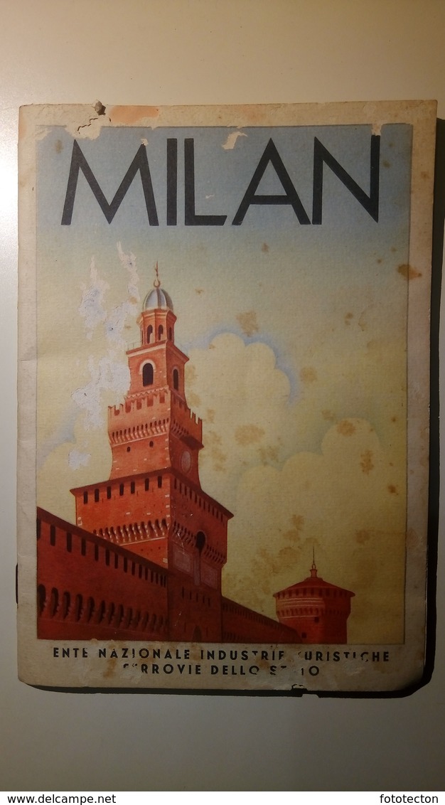 ENIT - Mappa, Cartina Geografica - Map - Milano - Dépliant, Brochure - Anni '30 - Dépliants Turistici