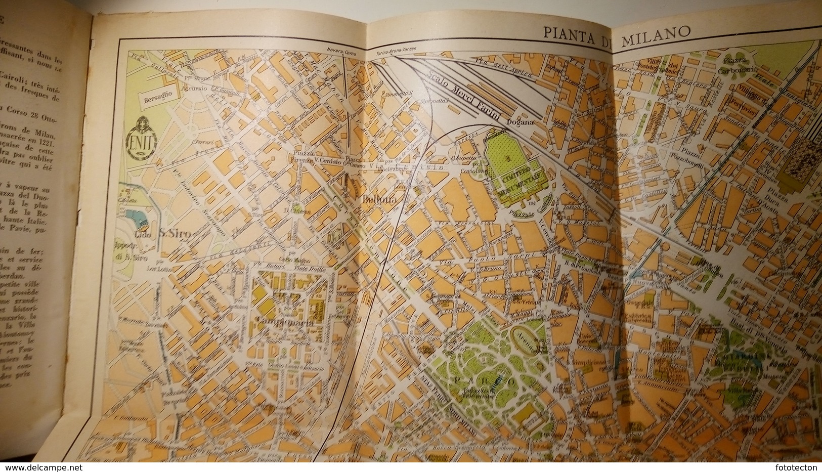 ENIT - Mappa, Cartina Geografica - Map - Milano - Dépliant, Brochure - Anni '30 - Dépliants Turistici